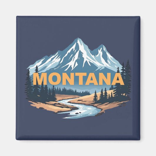 Montana Verenigde Staten Magneet (Voorkant)