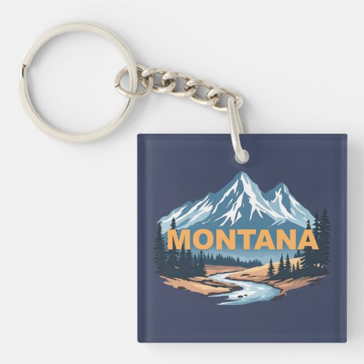 Montana Verenigde Staten Sleutelhanger (voorkant)