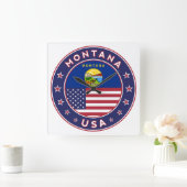 Montana Vierkante Klok (Huis)