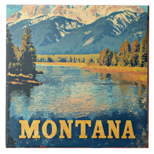 Montana Vintage Reisposter Tegeltje