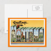 Montana Vintage Travel Briefkaart (Voorkant / Achterkant)