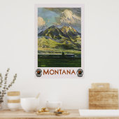 Montana Vintage Travel Poster (Keuken)