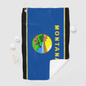 Montana vlag golfhanddoek (Insitu)