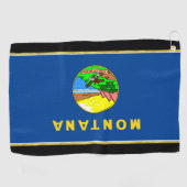 Montana vlag golfhanddoek (Horizontaal)