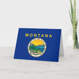 Montanaanse Vlag & Embleem, Vlag van Montana Kaart
