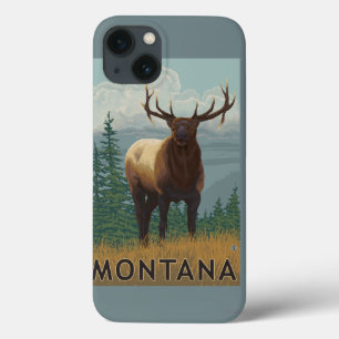 MontanaElk Scene iPhone 13 Hoesje