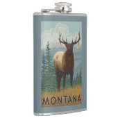 MontanaElk Scene Heupfles (Rechts)