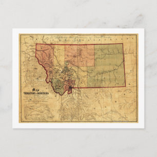 MontanaPanoramic MapMontana Briefkaart