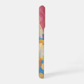 Montañas al amanecer con resplandor iPhone 16 hoesje (Rechterkant)