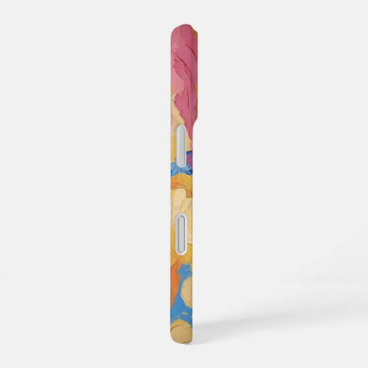 Montañas al amanecer con resplandor iPhone 16 hoesje (Rechterkant)