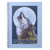 MontanaWolf Howling Notitieboek (Voorkant)