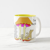 Montant à Madame folle Mug de chien de charité (Devant droit)