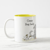 Montant à Madame folle Mug de chien de charité (Gauche)