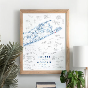 Montauk Hamptons Mariage Moderne Poster du livre d