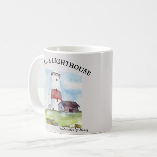 MONTAUK LIGHTHOUSE CAFÉ MUG (Devant gauche)