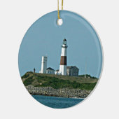 Montauk New York Keramisch Ornament (Links)