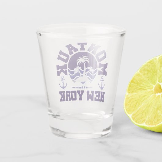Montauk, New York Shot Glas (Achterkant)