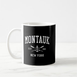Montauk NY  Crossed Oars & Boat Anchor Spor Koffiemok