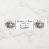 Montauk Point Lighthouse Hamptons Long Island NY Waterfles Etiket (Enkel label)