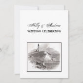 Montauk Point Lighthouse Hamptons Wedding V Kaart (Voorkant)
