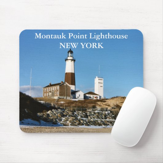 Montauk Point Lighthouse, New York Mousepad Muismat (Met muis)