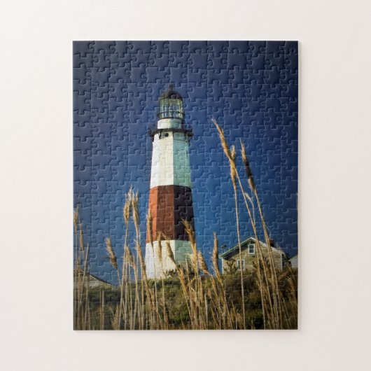 Montauk Point Lighthouse Photo Puzzle Legpuzzel (Verticaal)