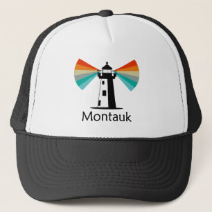 Montauk Point, vuurtoren in New York, regenboog Trucker Pet