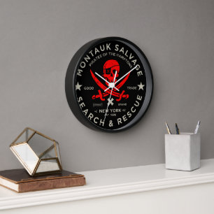 Montauk Salvage Co. Pirate Clock