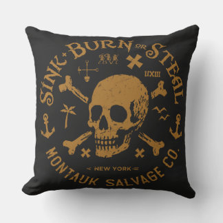 Montauk Salvage Co / Sink, Burn Or Steal Kussen