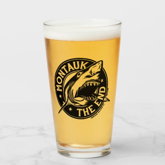 Montauk Salvage Company Shark Glass Glas (Voorkant gevuld)