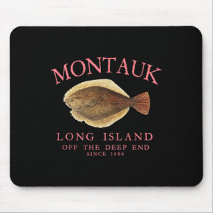 Montauk uit het diepe einde Lucky Fluke Vist Peach Muismat