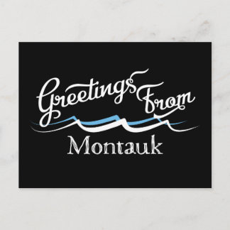 Montauk Water Waves Briefkaart