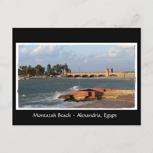 Montazah Beach - Briefkaart Egypte (Voorkant)