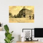 Montclair, NJ Crane Building, 1915  Poster (Thuiskantoor)