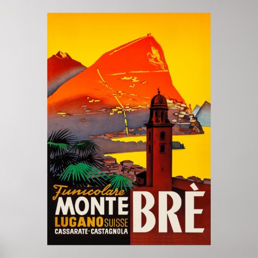 Monte Brè, Lugano, Zwitserland Poster (Voorkant)