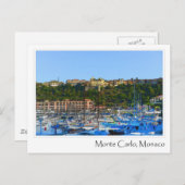 Monte Carlo Monaco Briefkaart (Voorkant / Achterkant)