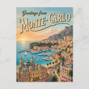 Monte Carlo Monaco Briefkaart