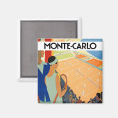 Monte Carlo Monaco France aimant voyage vintage (Recto/Verso)