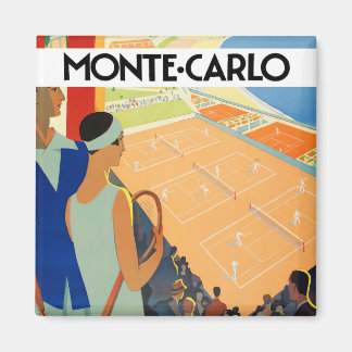 Monte Carlo Monaco France aimant voyage vintage