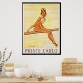  Monte-Carlo, Monaco - Poster (Keuken)
