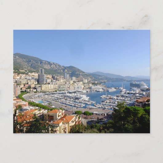 Monte Carlo Monaco Travel Briefkaart (Voorkant)