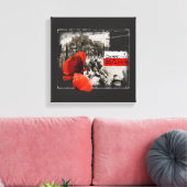 Monte Cassino Battle WW2 Czerwone Maki Poland Canvas Afdruk (Insitu (Woonkamer))
