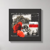 Monte Cassino Battle WW2 Czerwone Maki Poland Canvas Afdruk (Voorkant)