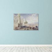 Monte Cavallo, Rome Canvas Afdruk (Insitu (Houten vloer))