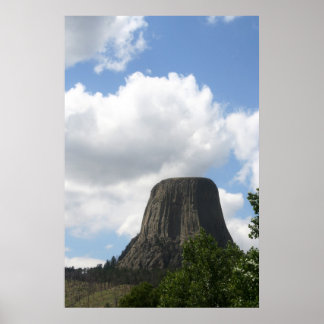 Monte Devils Tower, affiche du Wyoming