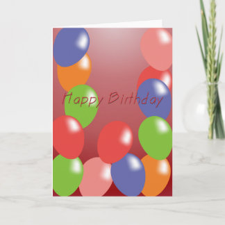 monte en ballon la carte d'anniversaire