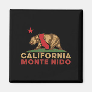 Monte Nido Californië Vintage Beer Retro Staat Magneet