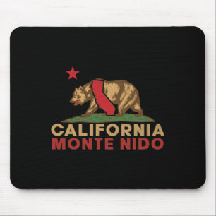 Monte Nido Californië Vintage Beer Retro Staat Muismat
