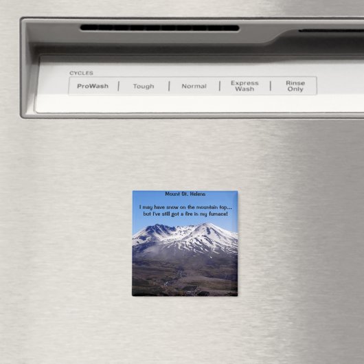 Monte Saint-Hélène Magnet avec légende (In Situ (Lave-vaisselle))