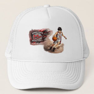 Monte Vista Basketbal Anime Speler Trucker Hoed #3 Pet